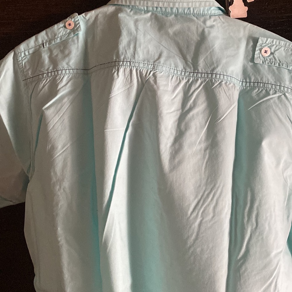 Light blue Mens casual shirt - Picture 8 of 9
